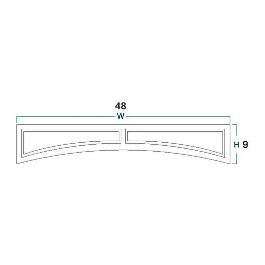 Arched Valance - 48"W