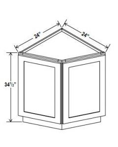 Angle Base Cabinet - 24"W X 24"D X 34-1/2"H With 2 Door