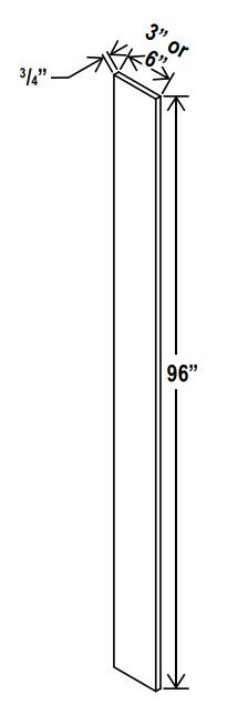 Tall Filler - 3"W x 96"H x 3/4"D