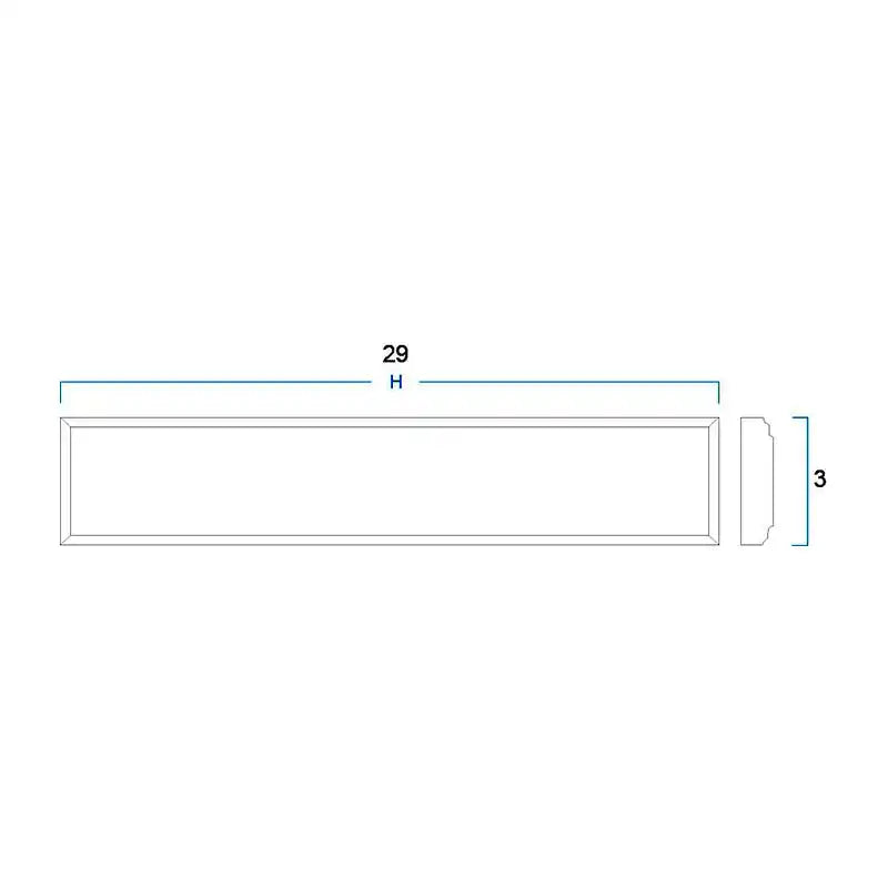 Overlay Wall Filler (3"W x 29"H x 3/4"D)