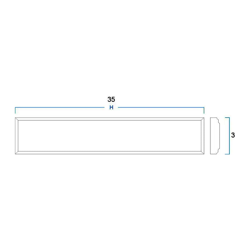 Overlay Wall Filler (3"W x 35"H x 3/4"D)