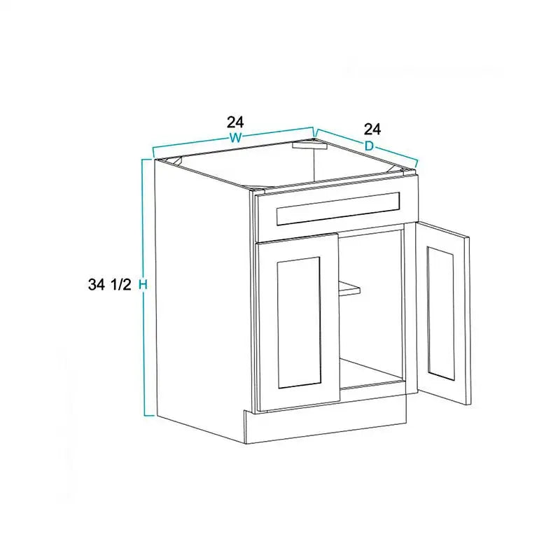 Sink Base Cabinet 24"W