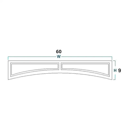 Arched Valance - 60"W