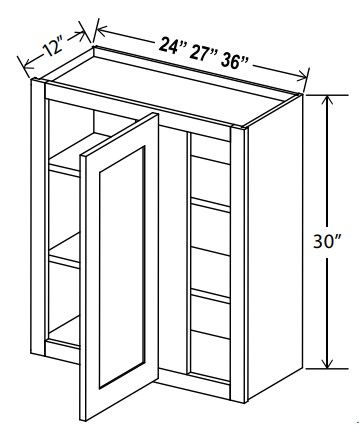 Wall Blind Corner Cabinet - 36"W X 30"H X 12"D