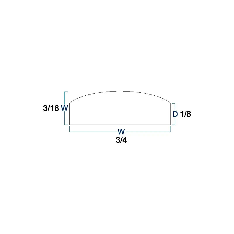 Batten Moulding - 3/4"W X 96"H X 1/4"D