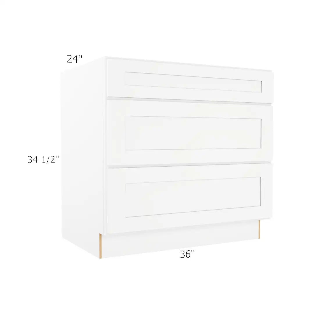 3 Drawer Base Cabinet 36"