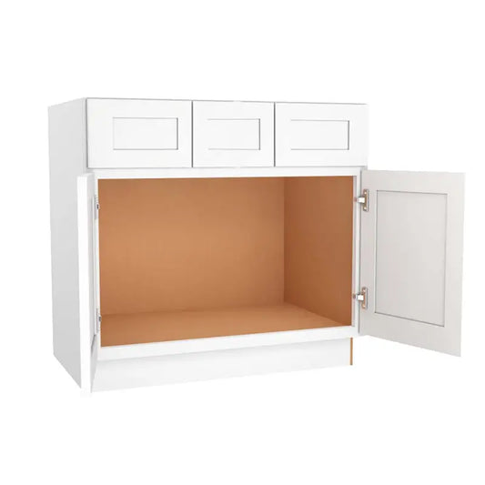 Vanity Base Cabinet - 36"W X 34 1/2"H X 21"D